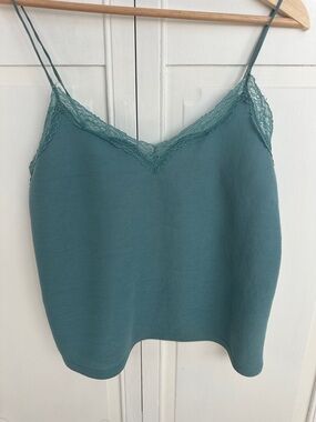 Zara Teal Lace Trim Camisole